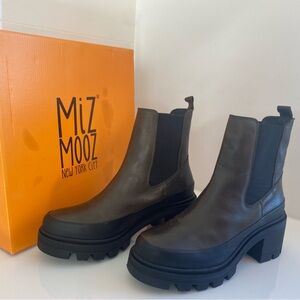 NWT Miz Mooz Brexton Boots Size 8.5 or 39 Kahki